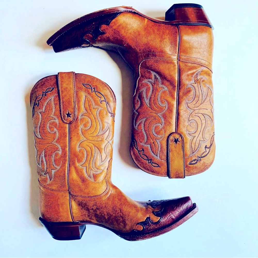 Tony Lama genuine leather cowboy boot, babes size 10